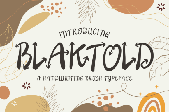 Blaktold: A Decorative Font for Handmade Creator Projects