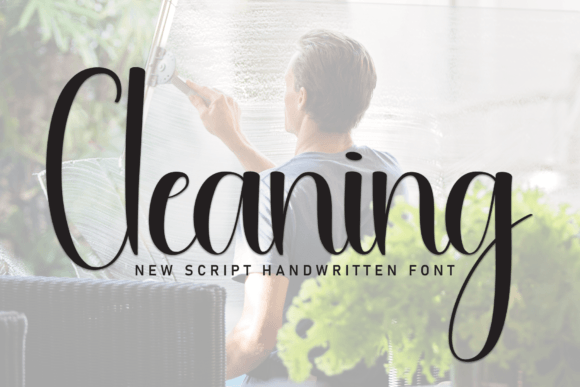 Cleaning Font: A Handwritten Typeface for Warm Editorial Design