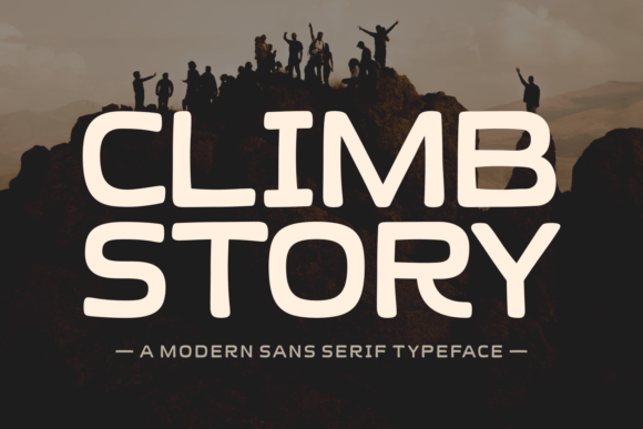 Climb Story: A Bold Display Sans Serif for Confident Branding