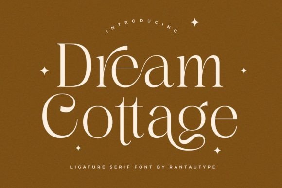 Dream Cottage: A Refined Serif Font for Editorial Design