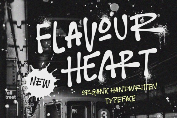 Flavour Heart Review: A Handwritten Font That Elevates Campaign Visuals