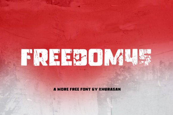 Freedom45: A Rough Sans Serif Font for Brand Character