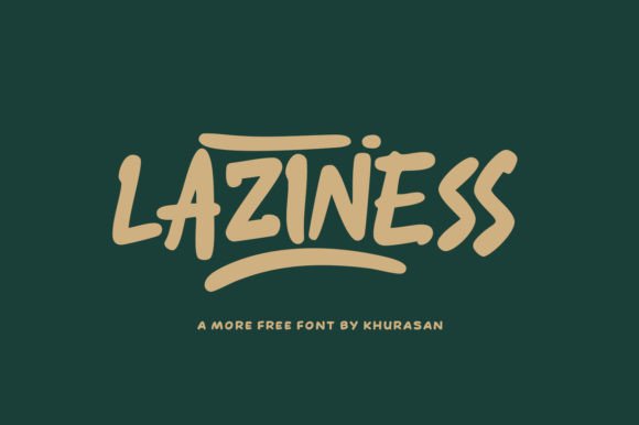 Laziness Font Review: A Handwritten Typeface for Campaign Design