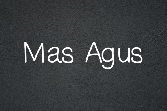 Mas Agus Font: A Bold Display Typeface for Small Business Branding