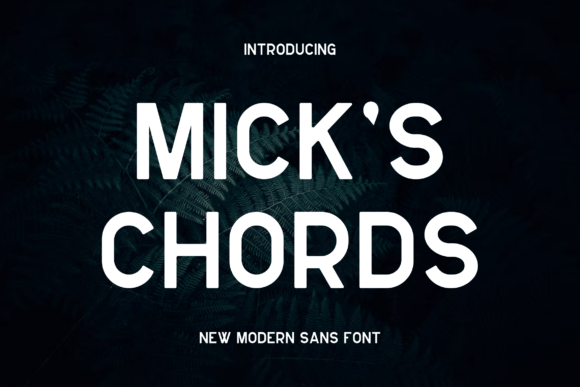 Mickschords: A Modern Display Font for Handmade Sellers