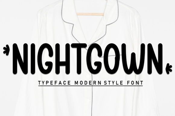 Night Gown Font Brings Handmade Charm to Every Label and Card