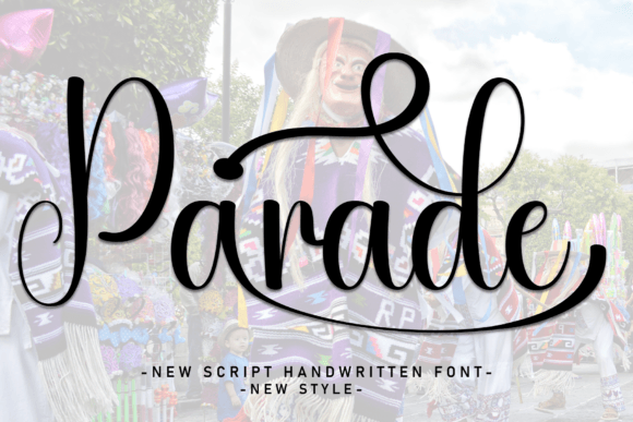 Parade Font: A Handwritten Typeface for Engaging Brand Content