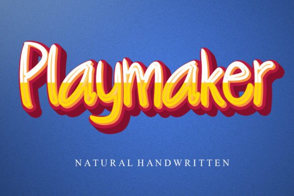Playmaker: The Handwritten Display Font That Makes Campaigns Pop