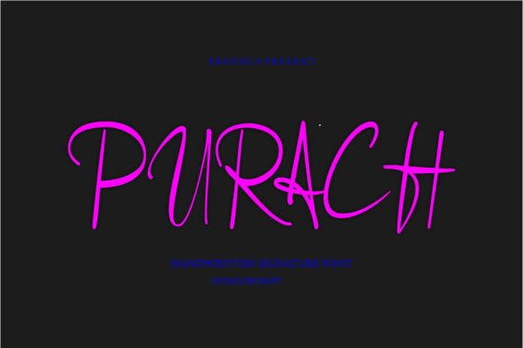 Purach Font: A Playful Handwritten Typeface for Modern Marketing