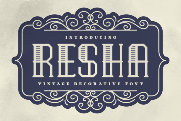 Resha: A Vintage Serif Typeface for Bold Digital Branding