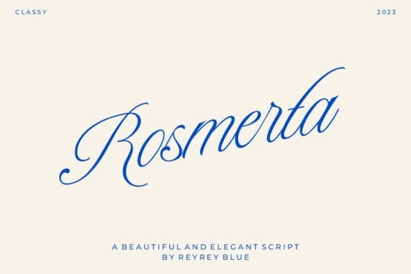 Rosmerta: A Vintage Script Font That Brings Handmade Products to Life