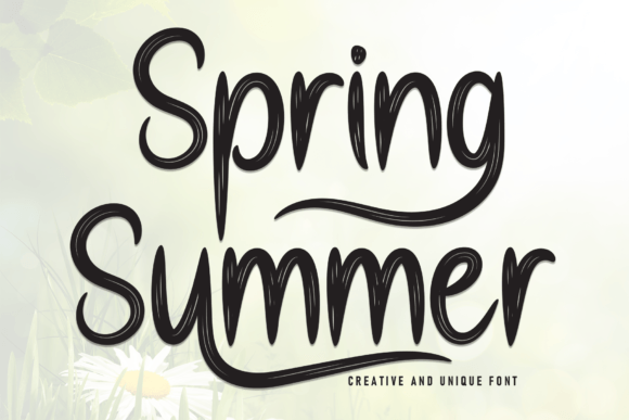 Spring Summer Font: Handwritten Charm for Digital Marketing