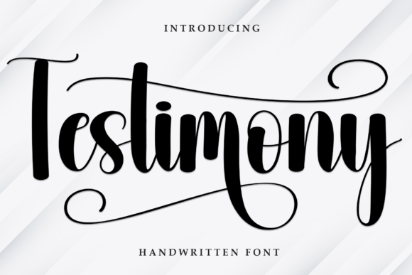 Testimony Font Review: Handwritten Script for Web Design