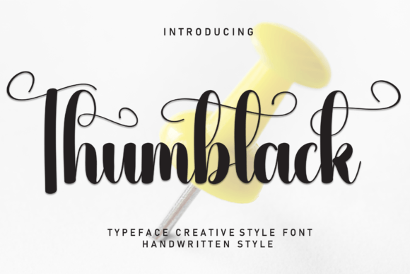 Thumbtack Font: Handwritten Typeface for Editorial Design